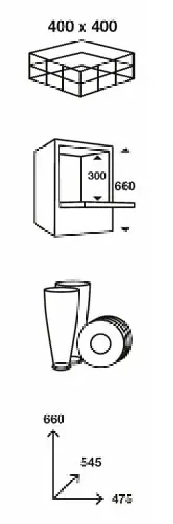 LAVAVASOS 400X400MM TEIKO